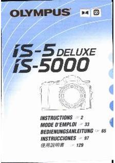 Olympus IS 5000 manual. Camera Instructions.